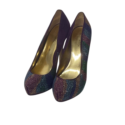 Women’s Corelli Size 8 Heels Gold / Purple 
