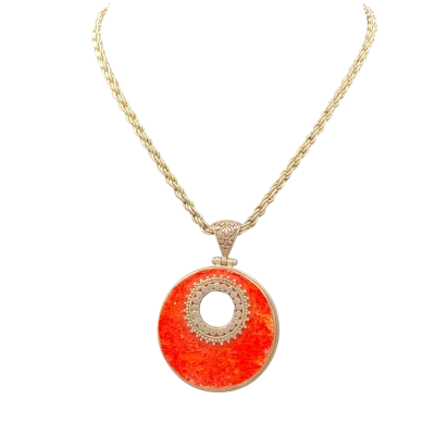  Women's Necklace Red / Silver 