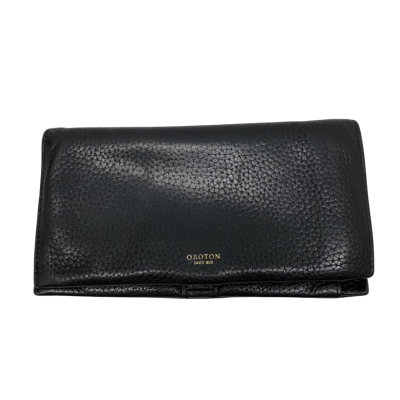 Oroton Leather Wallet Black  