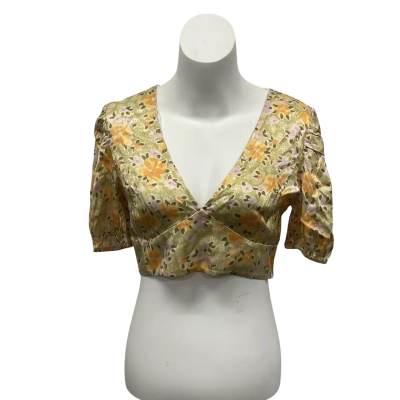 Ownley Womens  Size L Cropped Top Floral 