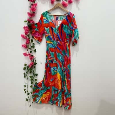 Hourglass Womens  Size 12 Casual Dress Multicoloured / Pattern 
