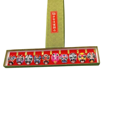 Vintage Chinese Peking opera mini mask set 