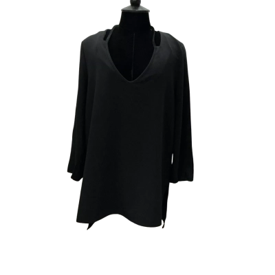 Wayne Cooper Womens Size 12 Long Sleeve Top Black  