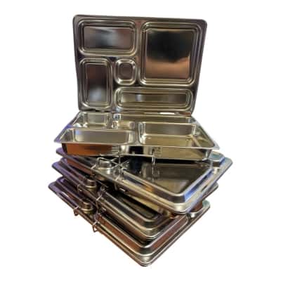 Planet box 4 x Rover stainless steel lunch boxes