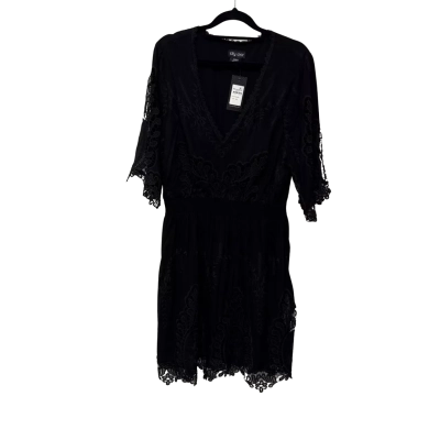 BNWT City Chic  Size 12 / XXS Black lust crochet  dress