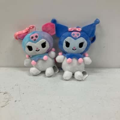 Sanrio Hello Kitty Kuromi Key Chain Plush x2