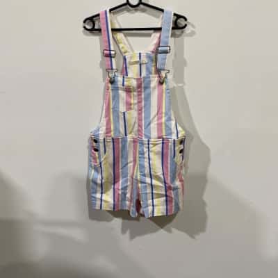 Cape  Kids Dungaree  Size 8 Striped RRP$69.99