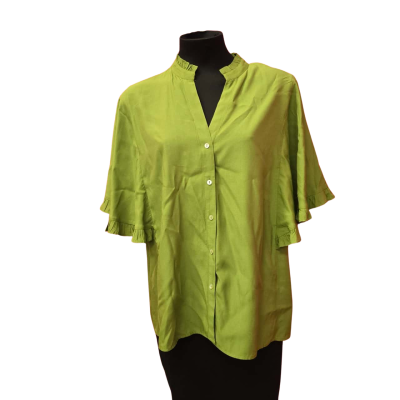 ***Sussan Womens  Size 12 Green Flutter Sleeve Top