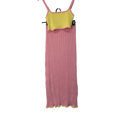 Sabo Skirt Womens  Size 12 Pink  / Yellow bra top and skirt 