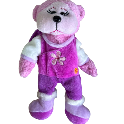 Beanie Kid Funky Purple Bear with tag 