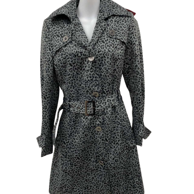 Table Eight Womens  Size 8 Trench Coat Animal print 