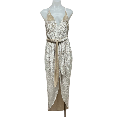 Sheike Womens Size 8 Cocktail Dress Champagne 