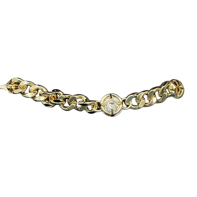 Mestige gold tone bracelet with Swarovski crystal