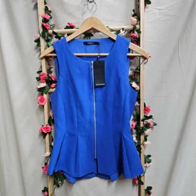 Womens Portmans Dazzling Blue Top Size 10 RRP $69.95