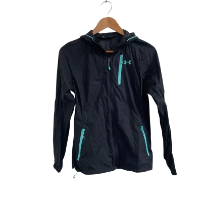 Under Armour Womens  Size S Performance Jacket Black  / Turquoise 
