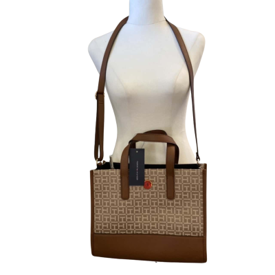 Tommy Hilfiger Womens Cross Body Bag / Tote Bag Beige / Brown 