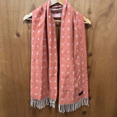 Gobi Burnt Orange Camel Wool Scarf 
