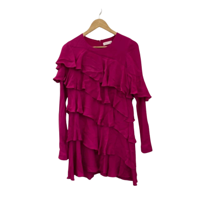 Sass & Bide Womens  Size 8 Mini Dress Pink  Ruffled