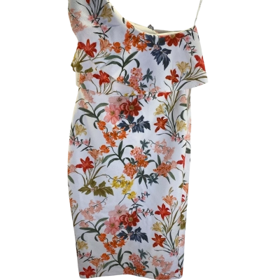 Edit Womens  Size 14 Midi Dress Floral / White 