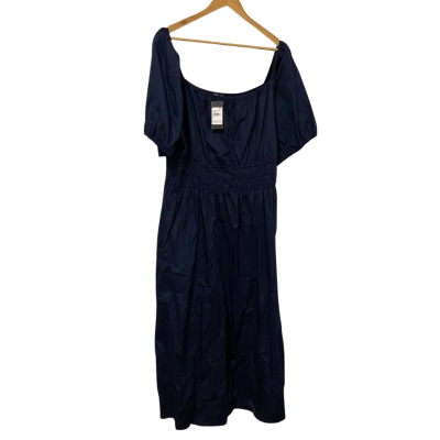 City Chic Womens  Size M Casual Dress / Cocktail Dress / Maxi Dress / Short Sleeve Dress  Navy Blue 