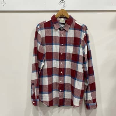Kathmandu Mens  Size L Long Sleeve Shirt Checked / Multicoloured 