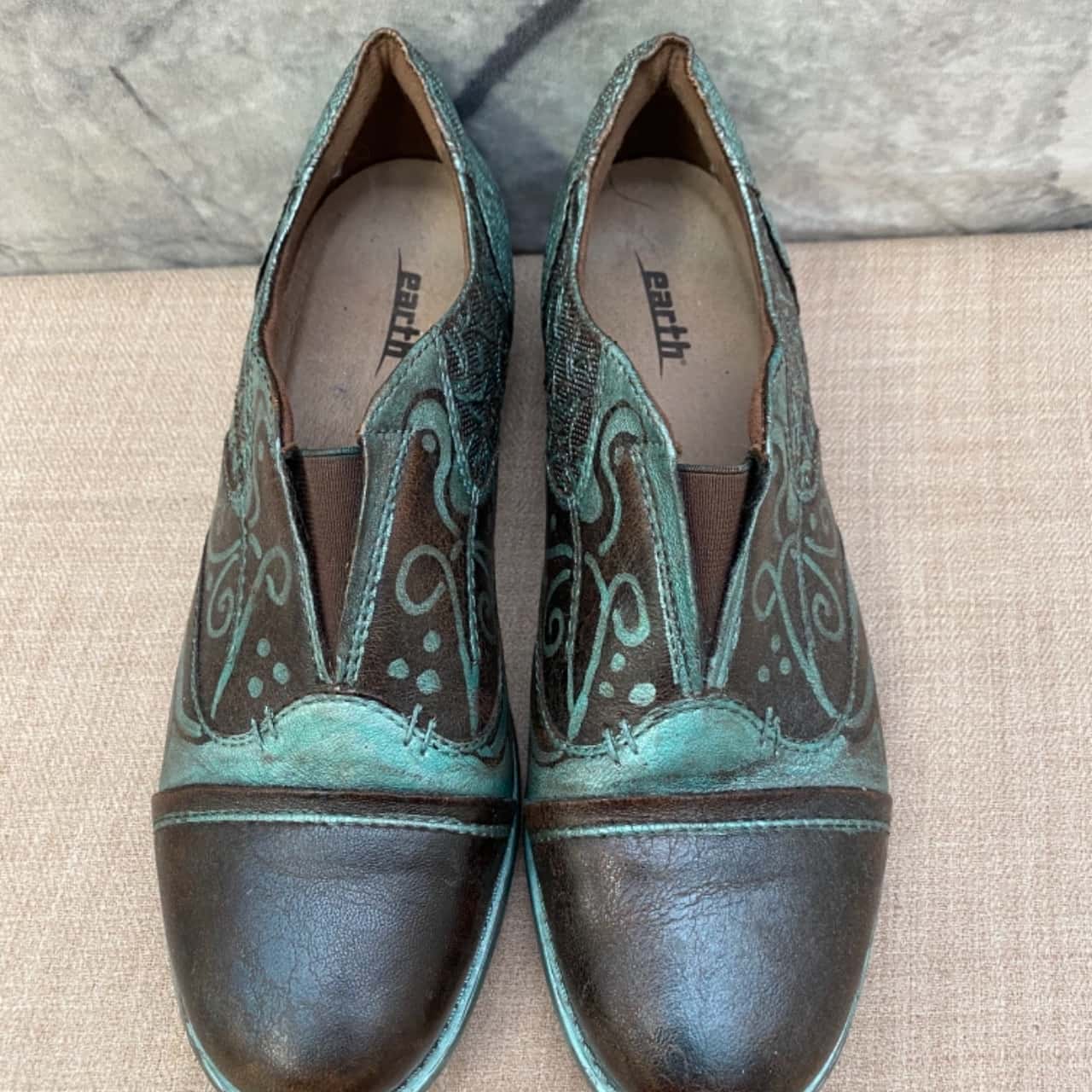 Vintage shoe Size 11 earth avenue earth Avnti banyer Size 11 Brown