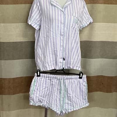 Peter Alexander Womens  Size L Pyjamas Purple / Striped / White 