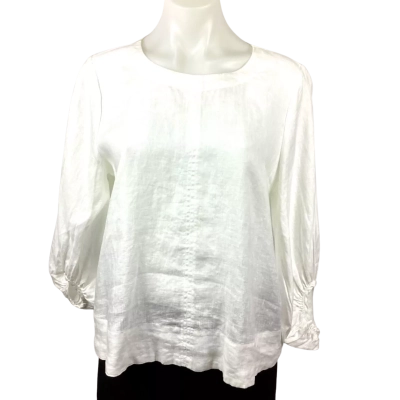 Seed Heritage Crew Neck Top - Whisper White Size 8