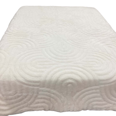 Adairs. Ivory. Super King Doona Cover  and two pillowslips. Faux fur patterned on one side.