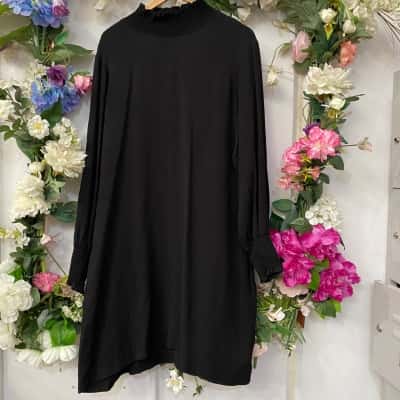 ELK Womens  Size 18 Midi Dress Black  