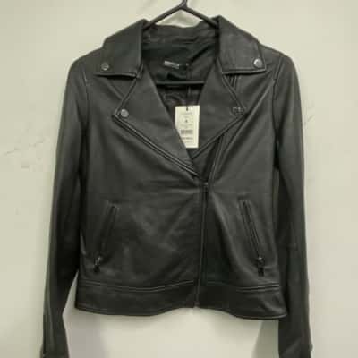Marcs Womens  Size 8 Biker Jacket Black  