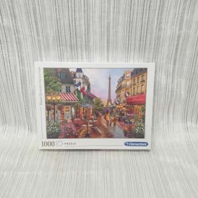Puzzles - Clementoni Gorgeous /Paris Cafe Scene - Hi Quality Collection /1000 Piece Puzzle - Brand New Still in Plastic Wrapping 