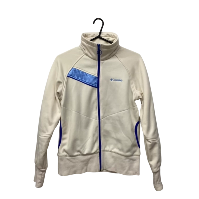 Women’s Columbia Size L Athletic Jacket Blue / Striped / White
