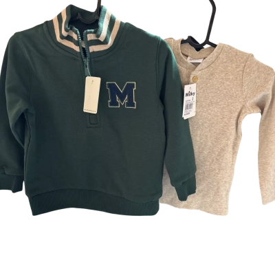 Milky - Kids Size 2 Jumper & Long sleeve shirt - NEW WITH TAGS RRP $72.00 