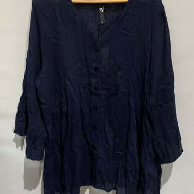 Womens TS  3/4 Sleeve Top Navy Blue Size 16 