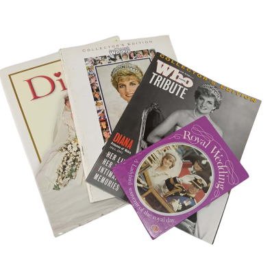 Princess Diana Collectibles Bundle – Royal Wedding Souvenir & Tribute Magazines/Books #PrincessDiana #RoyalCollectibles #VintageMemorabilia