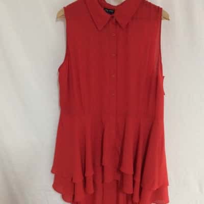 City Chic Womens  Size M Cocktail Dress Red 