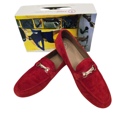  Womens "MillWoods" Size 41 Red Slip On Shoes RRP: $230
