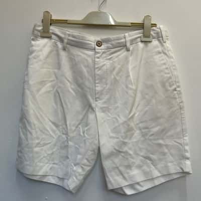 Blaq Mens Size 32 White Shorts 