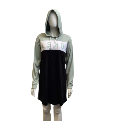 Brand New LSKD Womens (Youth) Label Size 14 Hoodie Dress Green / Black