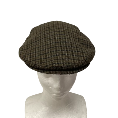  B.D.P Mens  Size 57 Beret Brown / Checked 