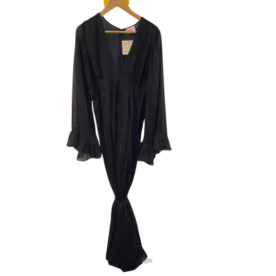 BNWT Showpo Womens  Size 16 Maxi Dress Black  