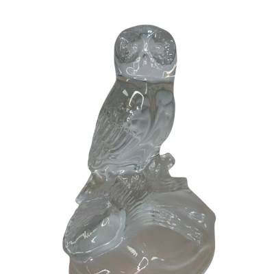 Cristal D’Arques Lead Crystal Owl Ornament 