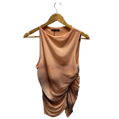 Zara Womens Orange & Gret Top Size L