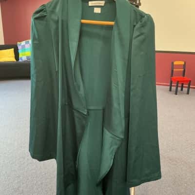 Atmos&Here Womens  Size 12 3/4 Sleeve Top Green 