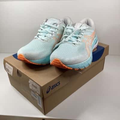 Asics Womens Trainers Blue / Orange Size 10