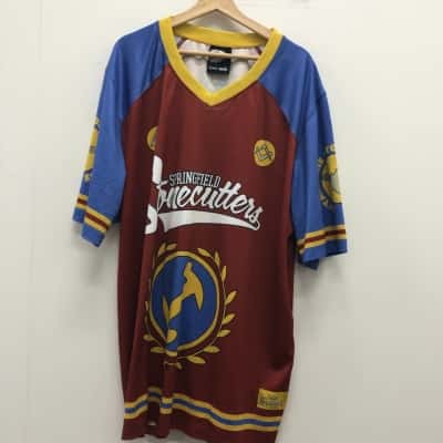 Simpsons Stonecutter Zing Mens  Size XXXL Short Sleeve T-shirt Blue / Red 