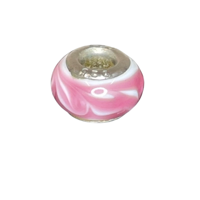 Womens Charm Pink/Sterling Silver 925/White