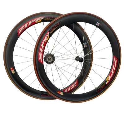 Zipp 404 Carbon Tubular Road Bike Wheelset – Front & Rear with LOOK Wheel Bag