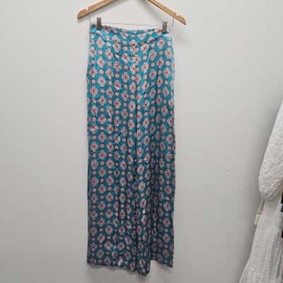 Sportsgirl Womens  Size 12 Wide Leg Pants Teal 